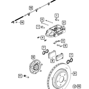 Disc Brake Pad Kit - Mopar (68501808AA)