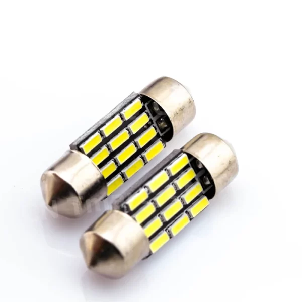 6418 38mm 3 SMD Festoon Style Canbus Error Free LED Bulbs