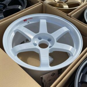 Rays Volk Racing TE37SL Dash White 18X10 +25